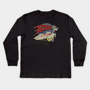 SPEED RACER MACH 5 70S -VINTAGE RETRO STYLE Kids Long Sleeve T-Shirt